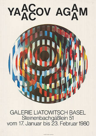 Yaacov Agam, Galerie Liatowitsch, Basel