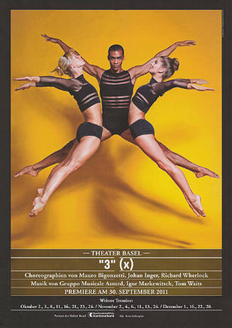 “3” (x), Mauro Bigonzetti, Johan Inger, Richard Wherlock, Theater Basel