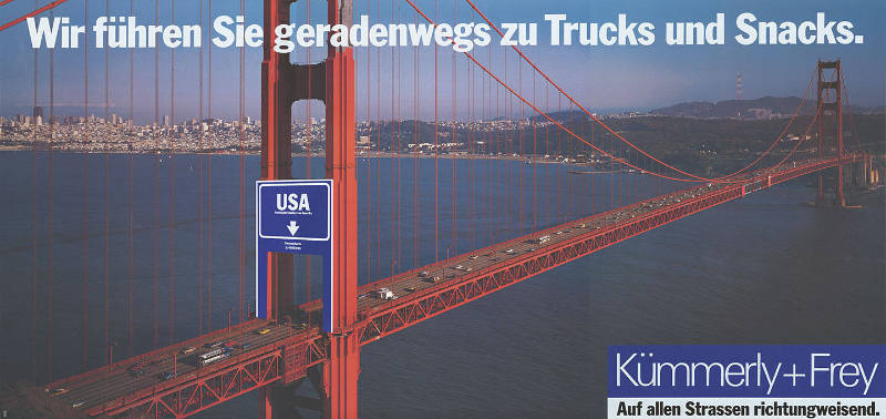 Wir führen Sie geradenwegs zu Trucks und Snacks.USA, Kümmerly + Frey