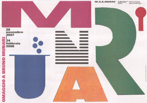 Munari, Omagio a Bruno Munari, m.a.x. museo, Chiasso