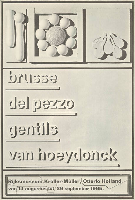 Brusse, Del Pezzo, Gentils, vVan Hoeydonck, Rijksmuseum Kröller-Müller, Otterlo