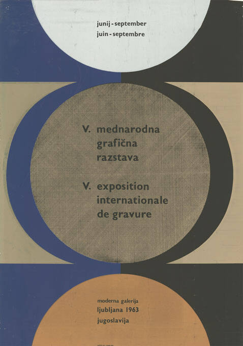 V. mednarodna grafična razstava, V. exposition internationale de gravure, Moderna Galerija, Ljubljana