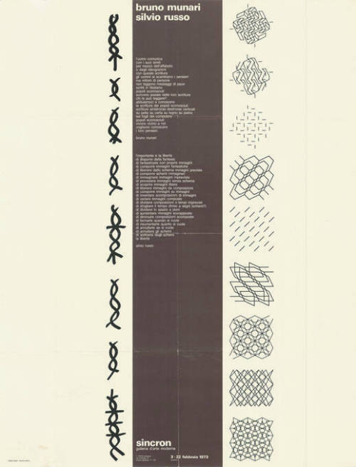 Bruno Munari, Silvio Russo, Sincron, Brescia