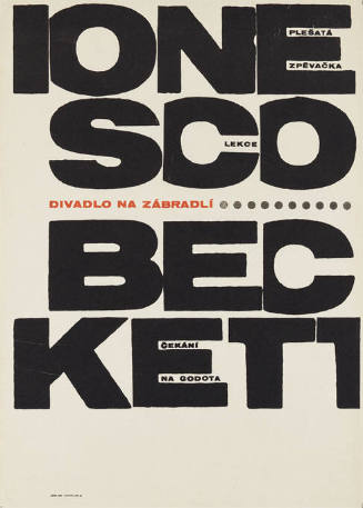 Ionesco, Beckett, Čekání na Godota, Divadlo na zábradlí