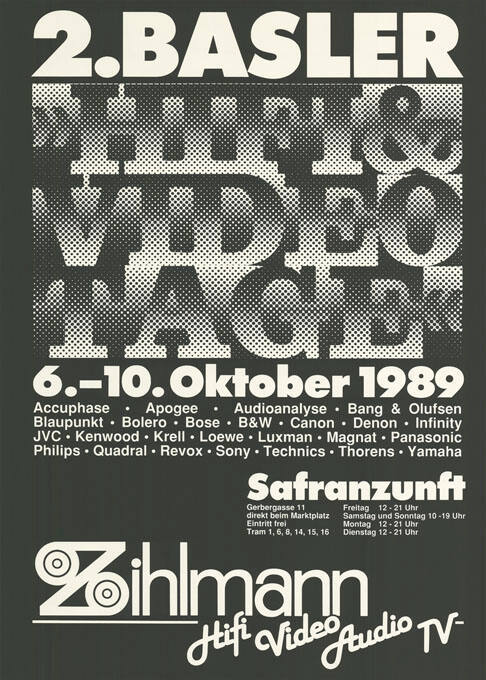 2. Basler HiFi & Videotage, Safranzunft, Zihlmann