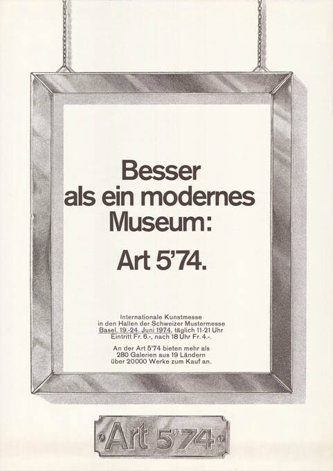 Besser als ein modernes Museum: Art 5’74.