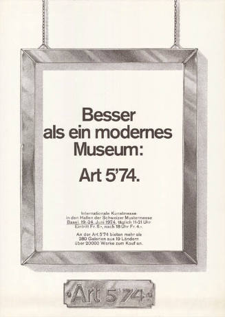 Besser als ein modernes Museum: Art 5’74.