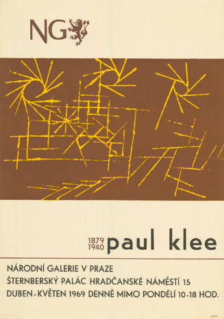 Paul Klee, 1879–1940, Národní Galerie v Praze