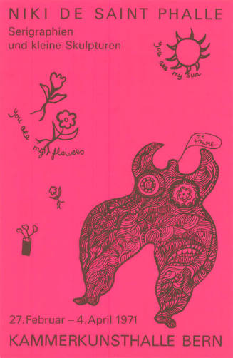 Niki de Saint Phalle, Serigraphien und kleine Skulpturen, Kammerkunsthalle Bern