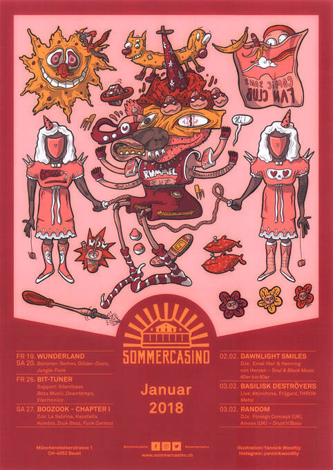 Sommercasino, Januar 2018
