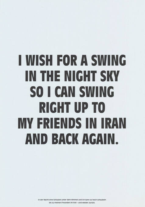 I wish for a swing in the night sky […]