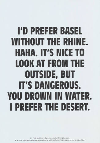 I’d prefer Basel without the Rhine […]
