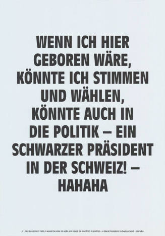 Wenn ich hier geboren wäre, könnte ich stimmen und wählen […]