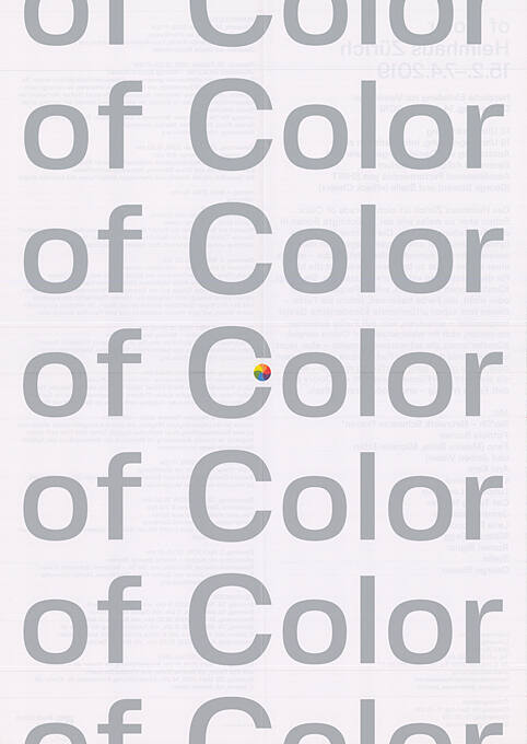 Of Color, Helmhaus Zürich