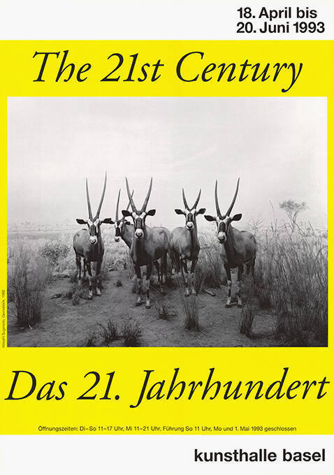 The 21st Century, Das 21. Jahrhundert, Kunsthalle Basel