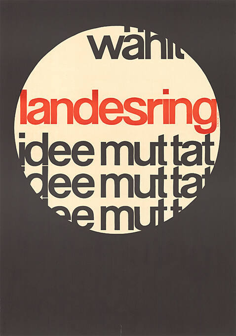 Wählt Landesring, Idee, Mut, Tat