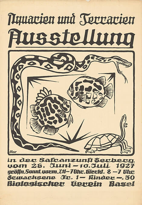 Aquarien und Terrarien Ausstellung, Safranzunft, Basel