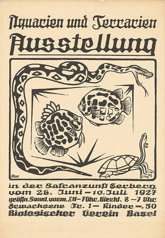 Aquarien und Terrarien Ausstellung, Safranzunft, Basel