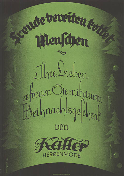 Freude bereiten kettet Menschen, Ihre Lieben erfreuen Sie mit einem Weihnachtsgeschenk von Kaller Herrenmode