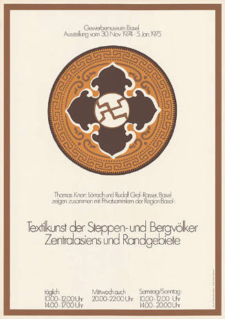 Textilkunst der Steppen- und Bergvölker Zentralasiens und Randgebiete, Gewerbemuseum Basel