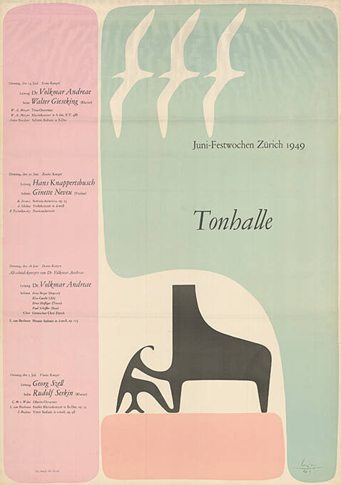 Juni-Festwochen Zürich 1949, Tonhalle