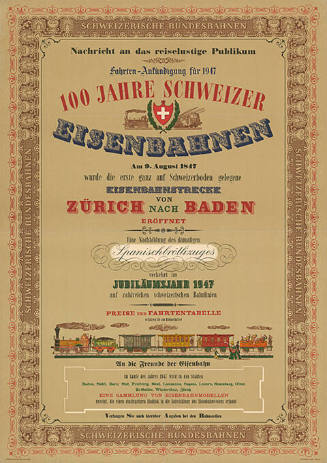 100 Jahre Schweizer Eisenbahnen