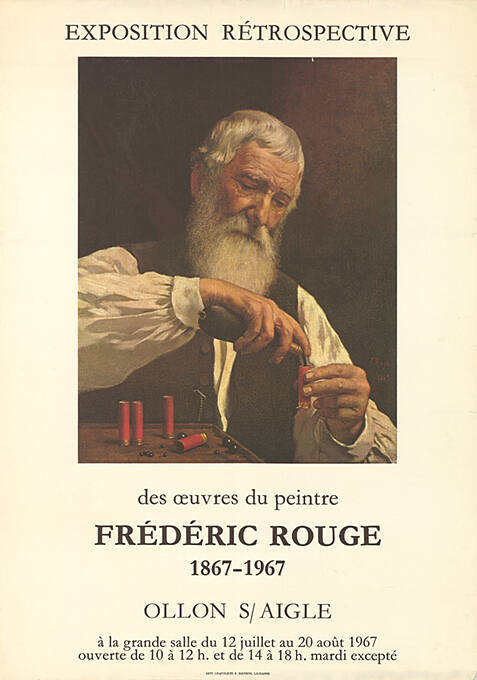 Frédéric Rouge, Exposition Rétrospective, Grande Salle Ollon sur Aigle