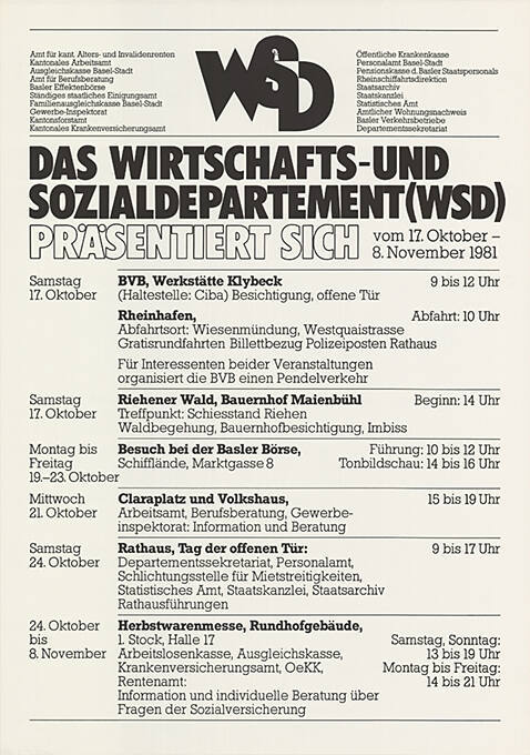 Basel-Stadt, Wirtschafts- und Sozialdepartement, Basel
