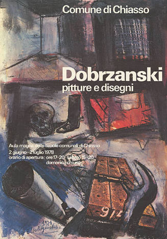Edmondo Dobrzanski, pitture e disegni, Aula magna delle scuole comunali di Chiasso, Comune di Chiasso