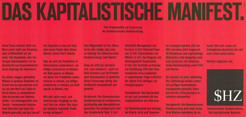 Schweizerische Handelszeitung, Zürich