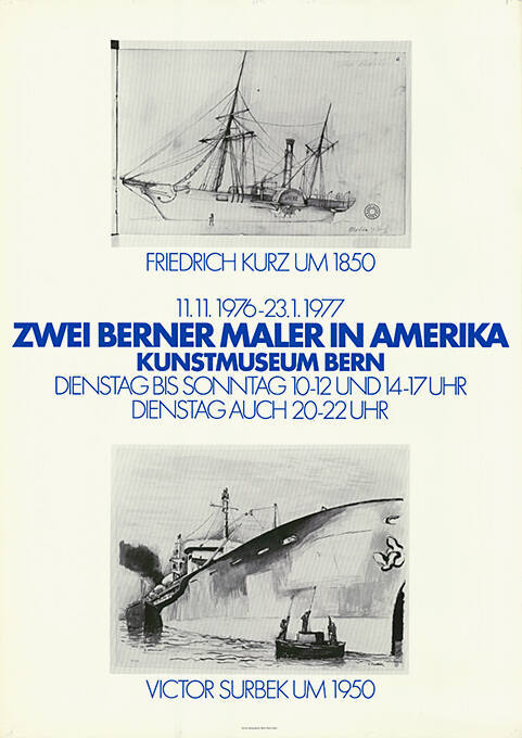 Friedrich Kurz und Victor Surbek, Zwei Berner Maler in Amerika, Kunstmuseum Bern