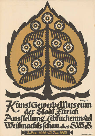 Ausstellung Lebkuchenmodel, Weihnachtsschau des S.W.B. Kunstgewerbemuseum der Stadt Zürich