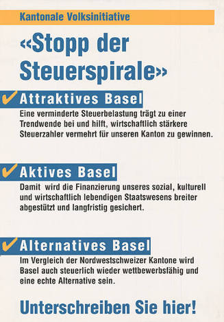 Kantonale Initiative «Stopp der Steuerspirale»