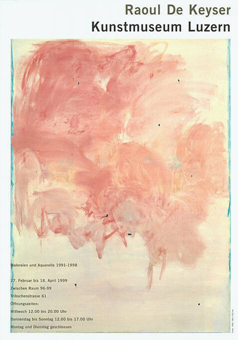 Raoul De Keyser, Kunstmuseum Luzern