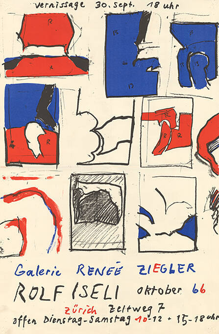 Rolf Iseli, Galerie Renée Ziegler, Zürich