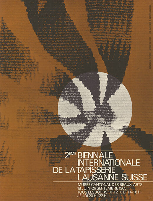 2ème Biennale Internationale de la Tapisserie, Musée Cantonal des Beaux-Arts, Lausanne
