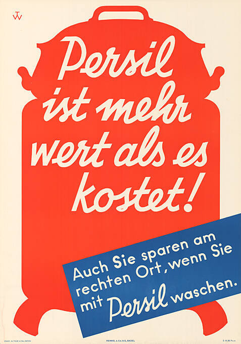 Persil ist mehr wert als es kostet! Auch Sie sparen am rechten Ort, wenn Sie mit Persil waschen.