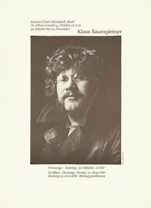 Klaus Baumgärtner, Galerie Claire Brambach, Basel