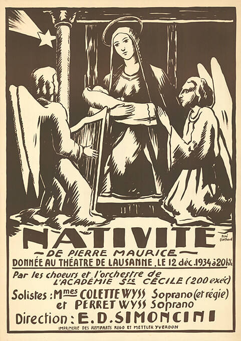 Nativité, Pierre Maurice, Théâtre de Lausanne