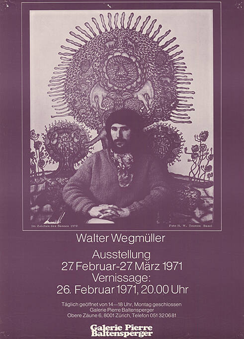 Walter Wegmüller, Galerie Pierre Baltensberger, Zürich