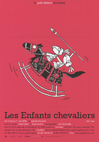 Les Enfants chevaliers, Isabelle Daccord, Le petit théâtre