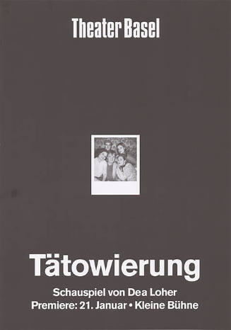 Tätowierung, Dea Loher, Theater Basel