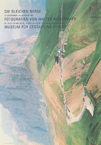 Die bleichen Berge, Fotografien von Walter Niedermayr, Museum für Gestaltung Zürich