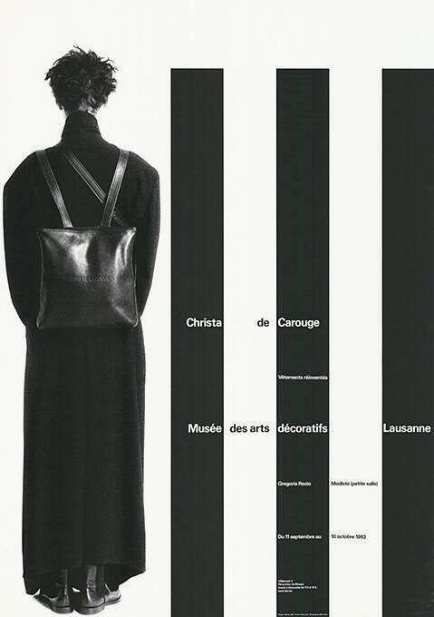 Christa de Carouge, Vêtements réinventés, Musée des arts décoratifs Lausanne