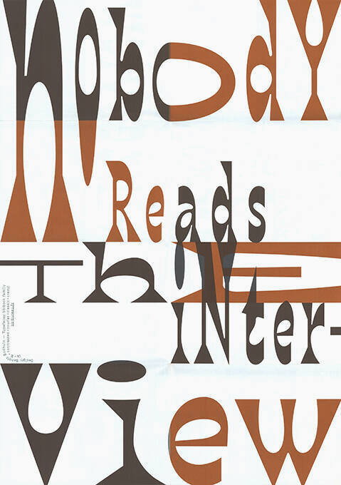 Nobody Reads The interview
