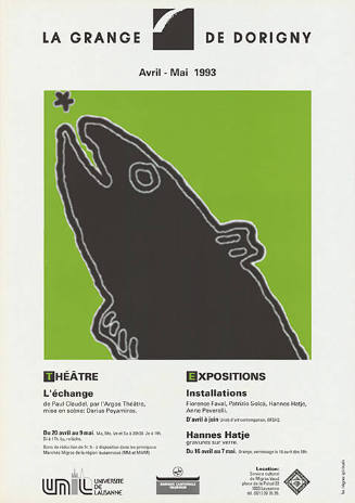 La Grange de Dorigny, Avril–Mai, Théâtre, Expositions