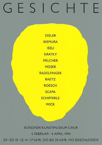 Gesichte, Bündner Kunstmuseum Chur