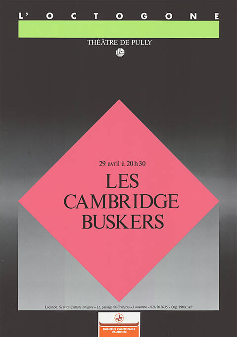 Les Cambridge Buskers, L’Octogone, Théâtre de Pully