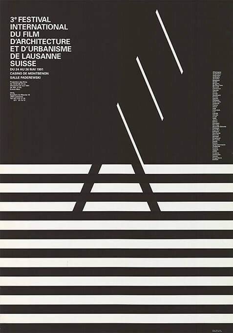 3ᵉ Festival International du Film d’Architecture et d’Urbanisme de Lausanne