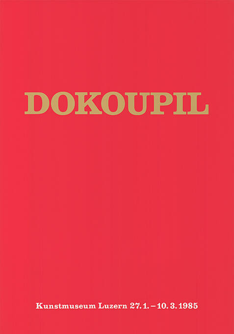 Dokoupil, Kunstmuseum Luzern